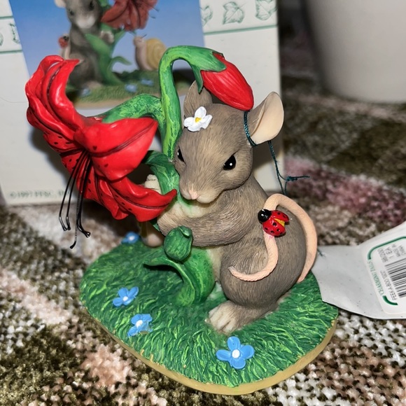 Fitz & Floyd Charming Tails “Peek A Boo In The Posies” Special Edition - 1998 - Picture 6 of 11